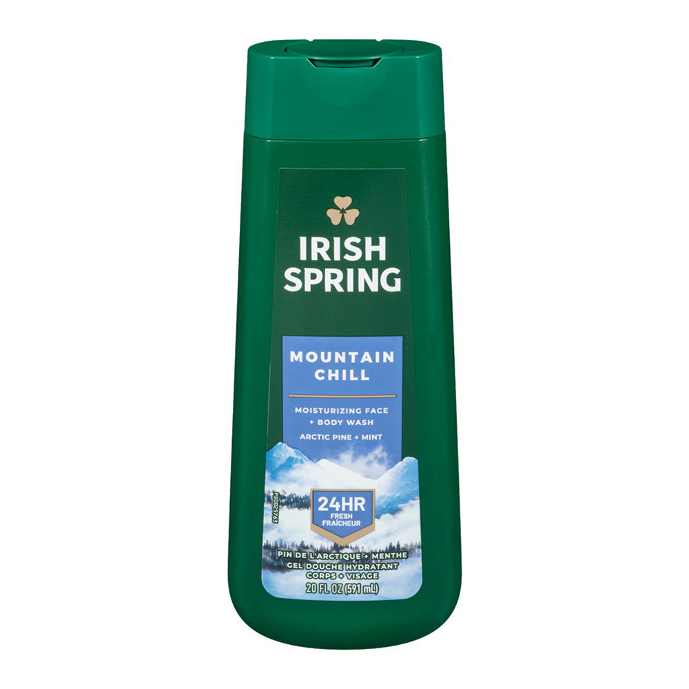 Irish Spring Mountain Chill Moisturizing Body Wash for Men, 20 Oz